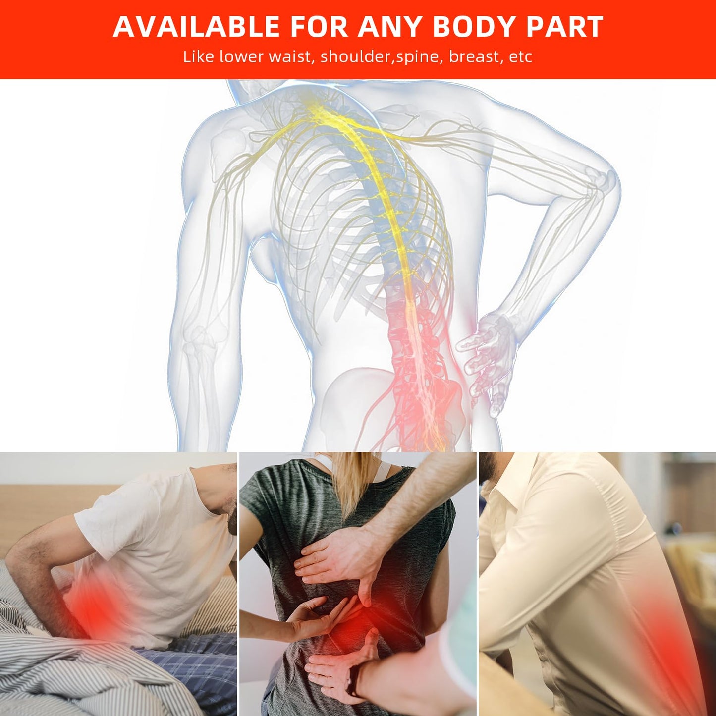 Red Light Therapy Infrared Light Therapy Pad for Body Pain NIR Deep Therapy for Back Knee Hands bonodaveBuy Supplements Australia