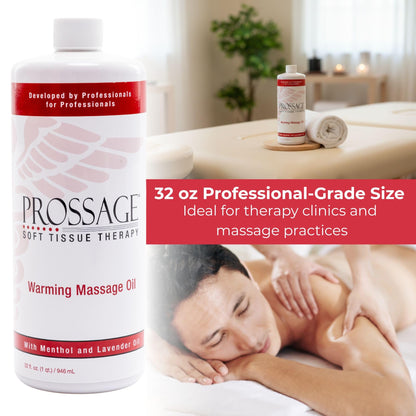 Prossage Heat Warming Relief Massage Oil for Therapuetic Massages, Deep Tissue Massages, and Aromatherapy, Topical Reliever, 32 Ounce Bottle ProssageBuy Supplements Australia