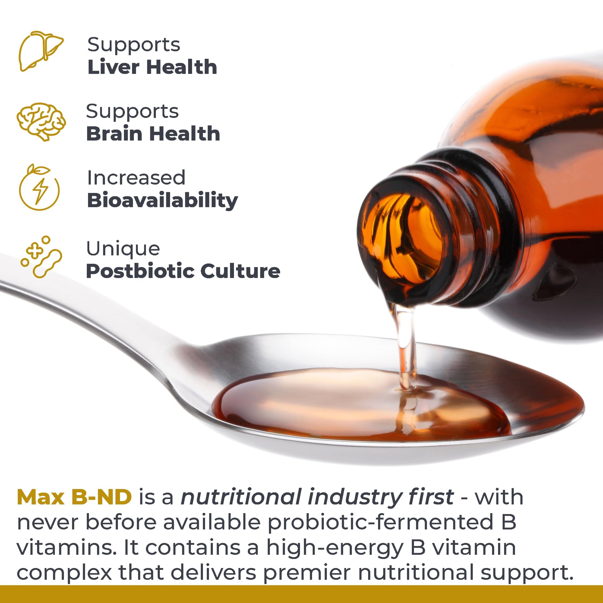 Premier Research Labs Max B-ND - Liquid Vitamin B Complex for Liver & Brain Health, Sublingual Drops for Men & Women with Thiamin, B12 & B6-8 Fl Oz Bottle Premier Research LabsBuy Supplements Australia