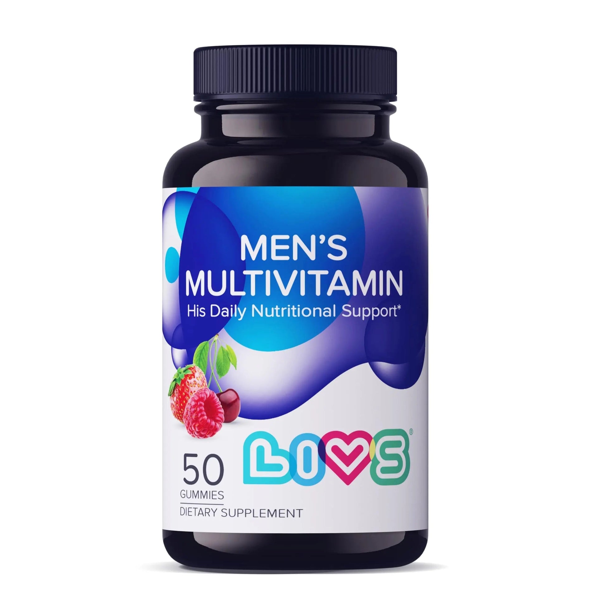 LIVS Men’s Multivitamins Gummies | Chewable Multivitamins for Men Health, Iron & Immune Support | Daily Vitamins with Zinc, Vitamin D3, B12, Biotin & More | LIVSBuy Supplements Australia