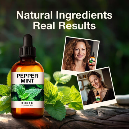 Kukka Peppermint Oil for Hair - Natural Mint Essential Oils - Premium Grade Natural Peppermint Essential Oil KUKKA essential oilsBuy Supplements Australia