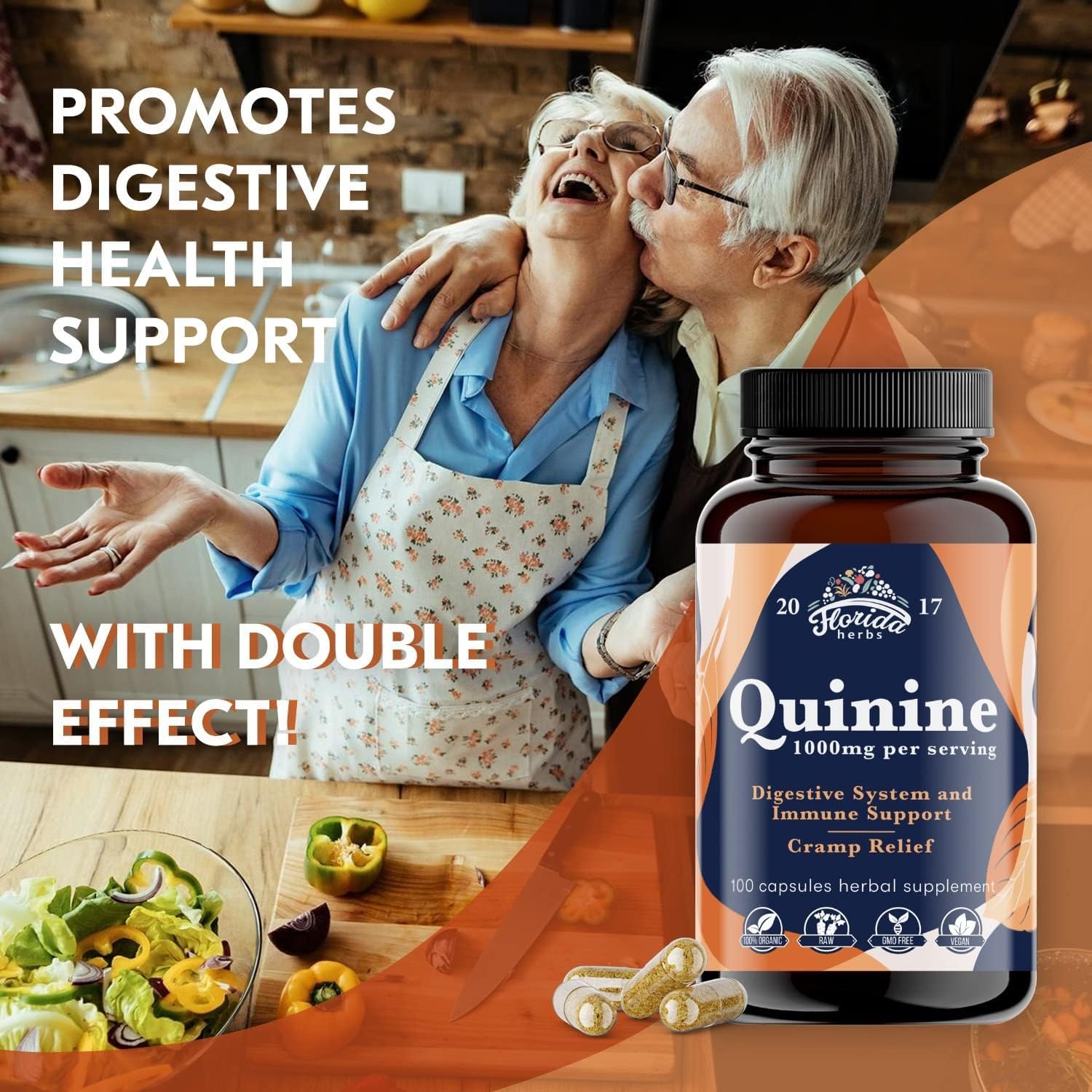 Leg Cramps Support Organic Pills - 1000 mg - Quinine Tablets for Cramp Defense FLORIDA HERBSBuy Supplements Australia