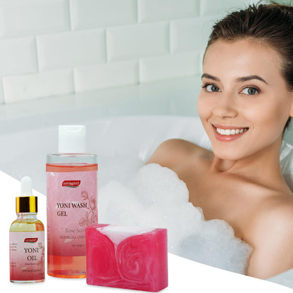 4 pack Yoni Wash Yoni Essential Oil Soap for Women Set, 2 * 30ml Feminine Oil, 6.7 fl.oz Feminine Wash yoniagoodBuy Supplements Australia