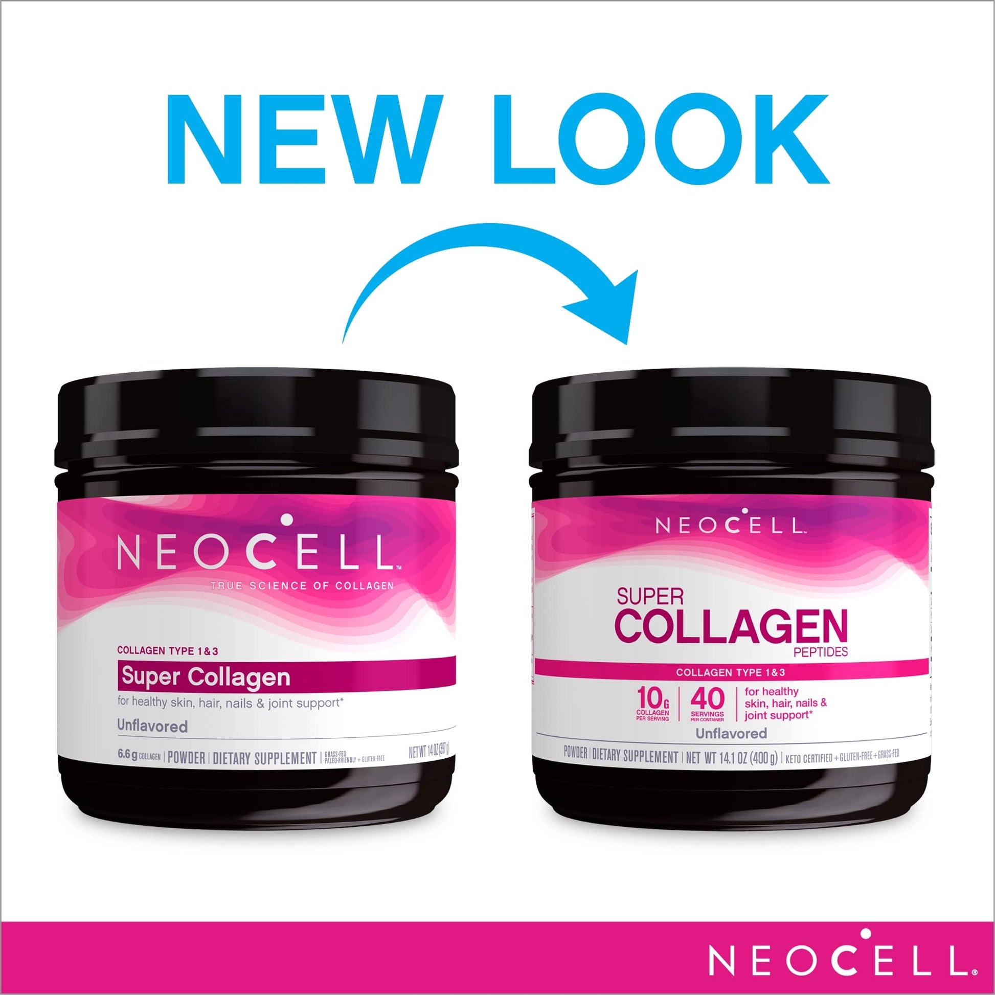 NeoCell Super Collagen Powder, 10g Collagen Peptides per Serving & Super Collagen NeoCellBuy Supplements Australia