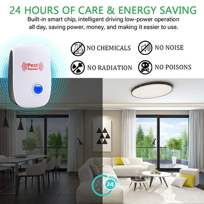 Ultrasonic Pest Repeller 6 Packs Electronic Plug in Indoor Sonic Repellent PalmandpondBuy Supplements Australia