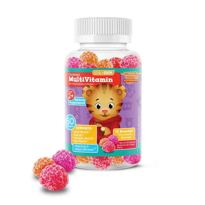 Daniel Tiger - Kids Multivitamin Gummies (60 Gummy Bottle) Toddler 2+ & Kids Vitamins - 12 Essential Vitamins & Minerals to Support Bone Health AvidBuy Supplements Australia