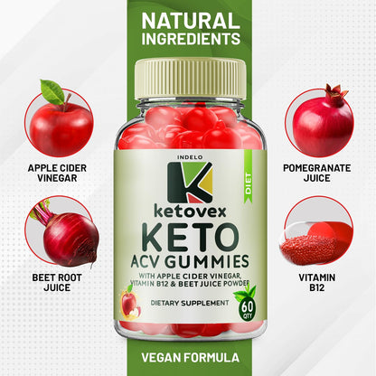 (3 Pack) Ketovex Keto BHB Gummies Advanced Formula, Ketovex BHB Weight Management ACV Gummies Reviews, Ketovex ACV Keto Vex BHB Gummy Gomitas Ketosis, Ketovex Gummies, B12 (180 Gummies) IndeloBuy Supplements Australia