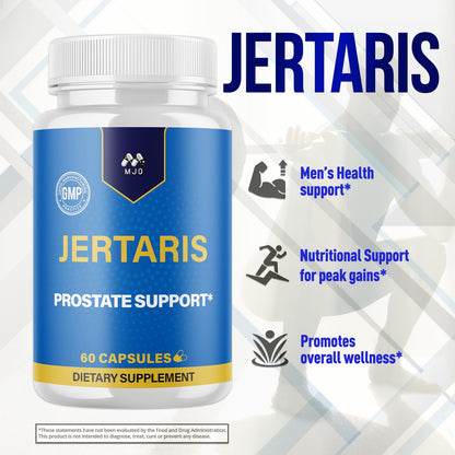 Jertaris Capsules, Official Jertaris Support Pills for men with All Natural Ingredients, Advanced Formula for Optimal Health & Wellness Support with Premium Vitamins for Active Lifestyle (60 Capsules) MJOBuy Supplements Australia