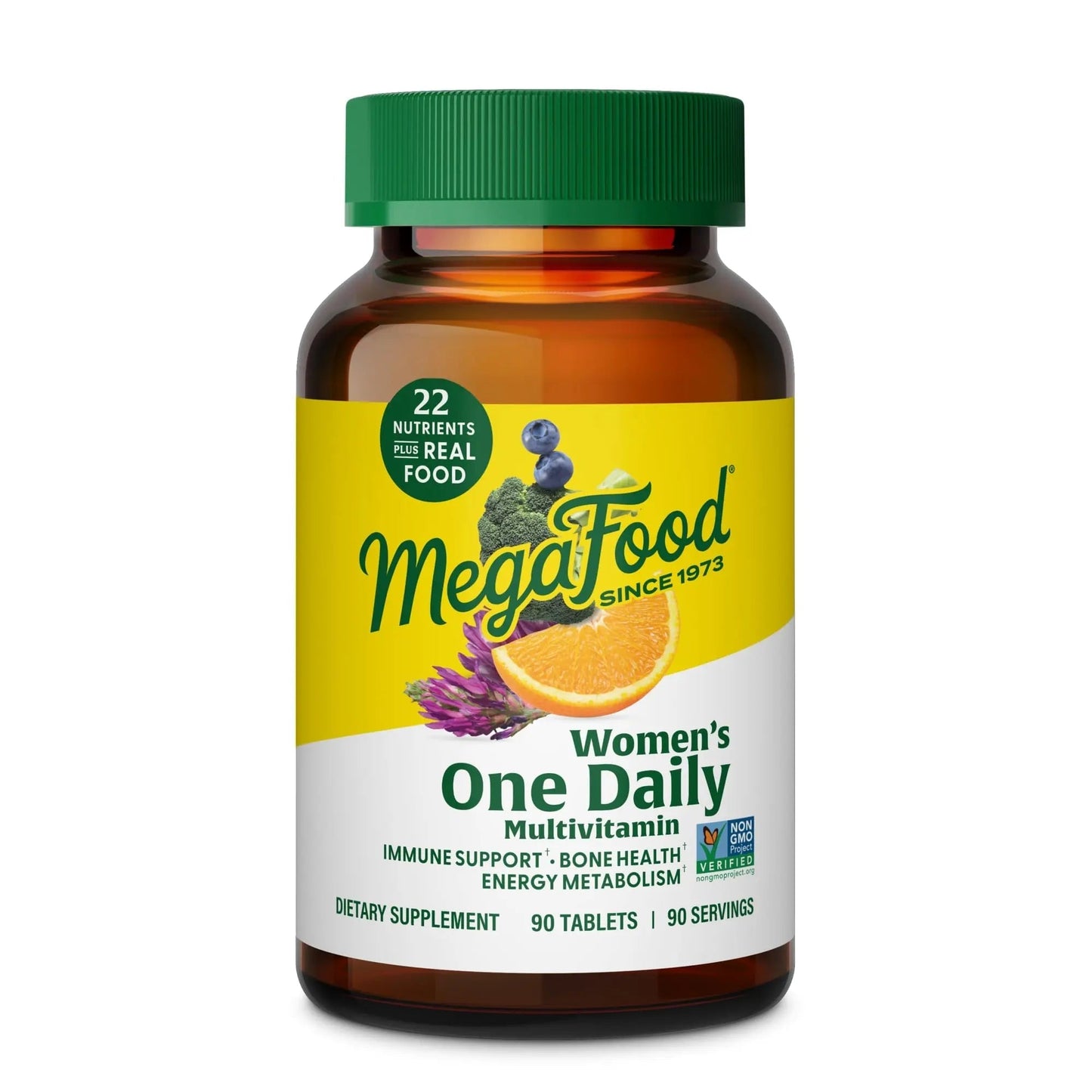 MegaFood Womens Multivitamin One Daily - Multivitamin for Women - Vitamin C, Vitamin D, Iron & B Vitamins - Bone, Energy Metabolism & Immune Support - Vegetarian, GlutenFree - 90 Tablets, 90 Servings MegaFoodBuy Supplements Australia
