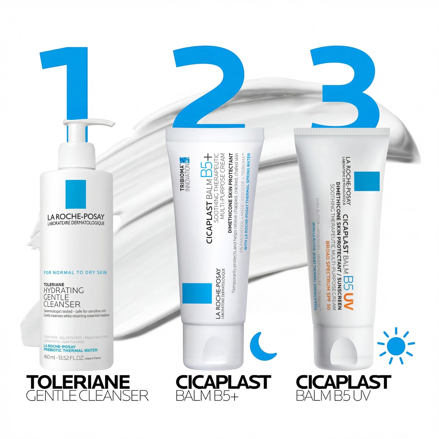 La Roche-Posay Cicaplast Balm B5, Healing Ointment and Soothing Therapeutic Multi Purpose Cream for Dry & Irritated Skin