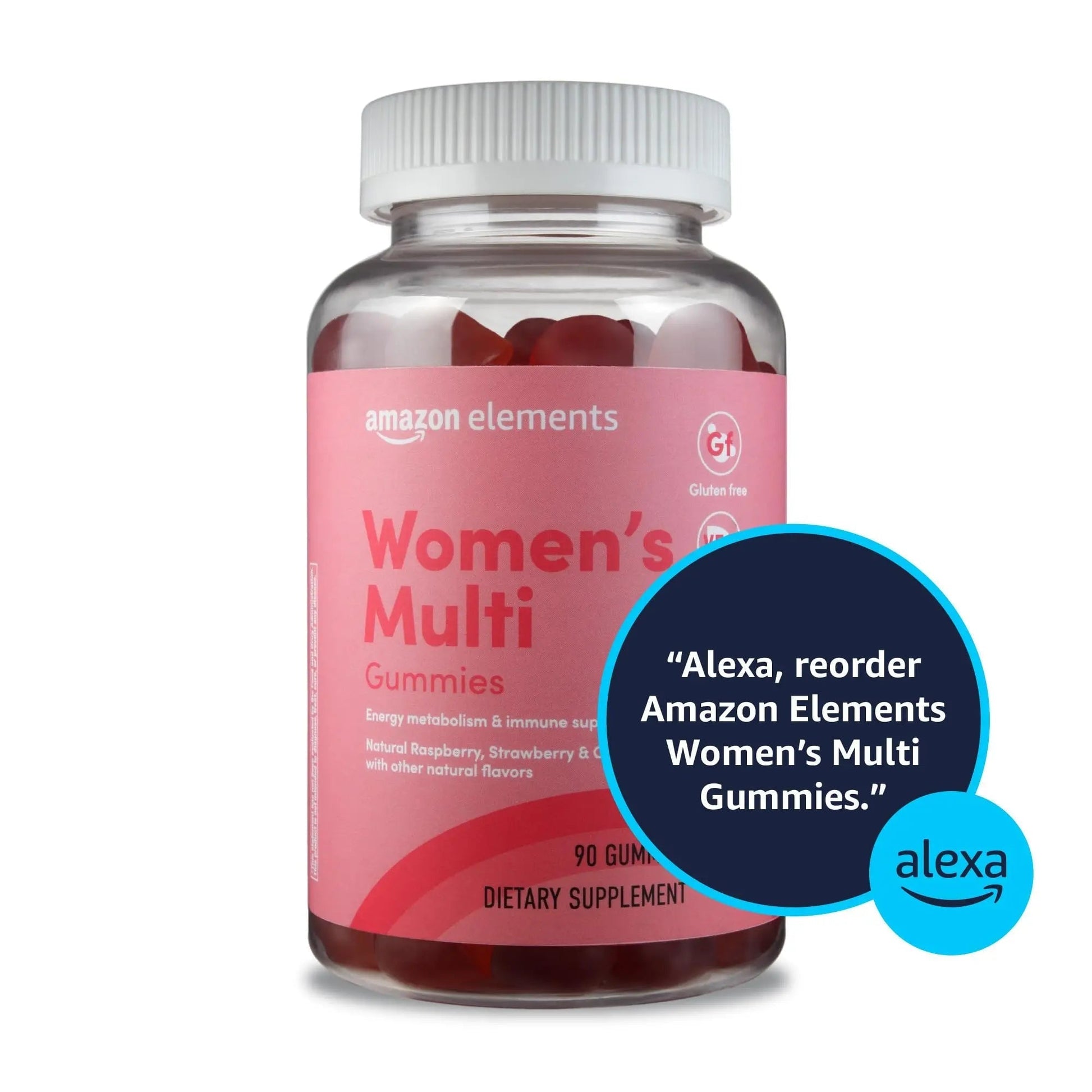 Amazon Elements - Adult Women’s Organic Multivitamins, 90 Gummies (30 servings), Vegetarian Amazon ElementsBuy Supplements Australia