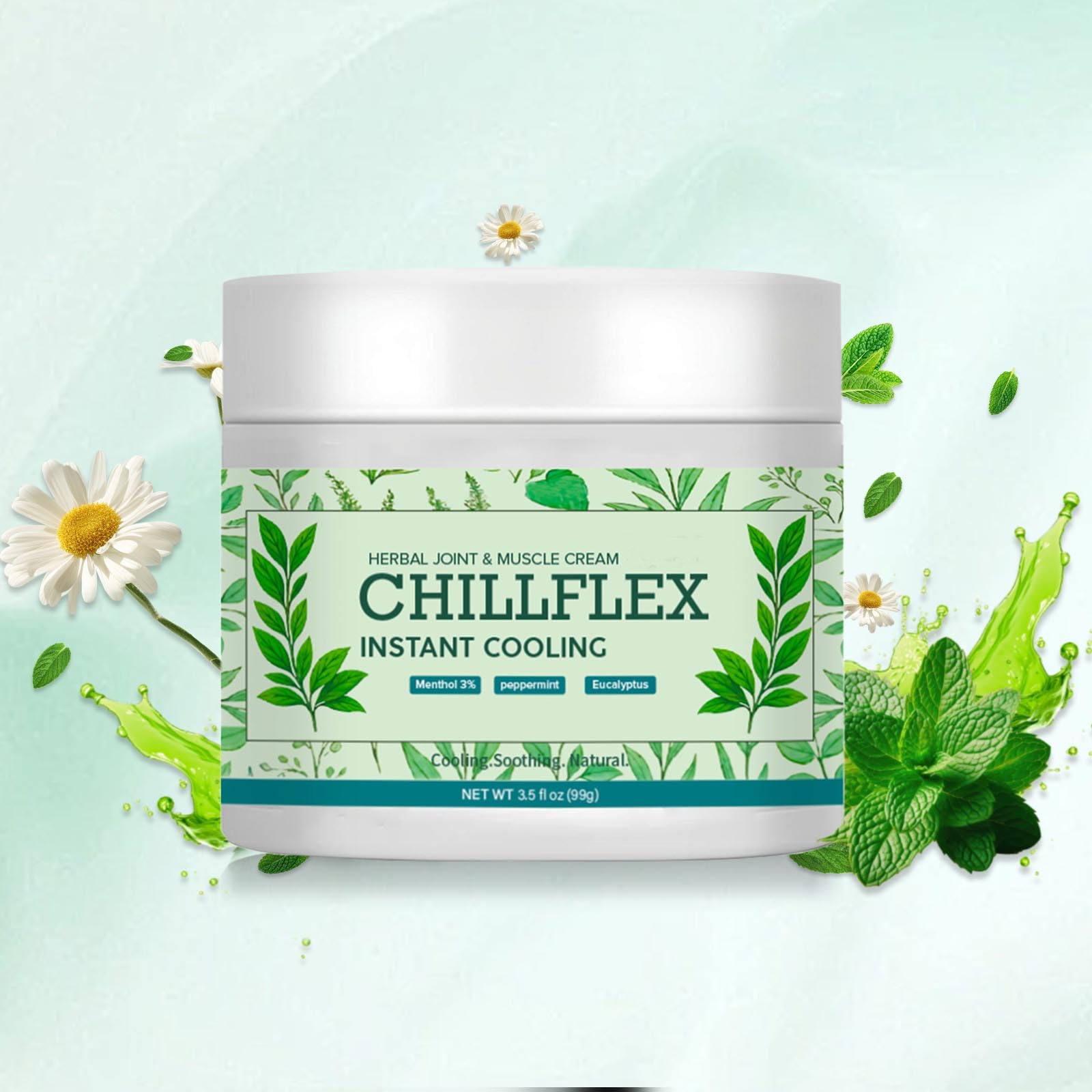 Menthol Soothing Cream, 3.5 Oz Joint Activities Throughout The Body, Cooling Soothing Ointment for Muscle, Head, Lumbar, Neck, Hands and Feet, 2 Pack CLORISLANDBuy Supplements Australia