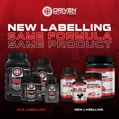 Driven Nutrition Beta Alanine, Unflavored - Preworkout Carnosine Booster for Physical Endurance, Reduce Lactic Acid & Muscle Fatigue, Support Workout Capacity for Weightlifting & High Intensity Cardio