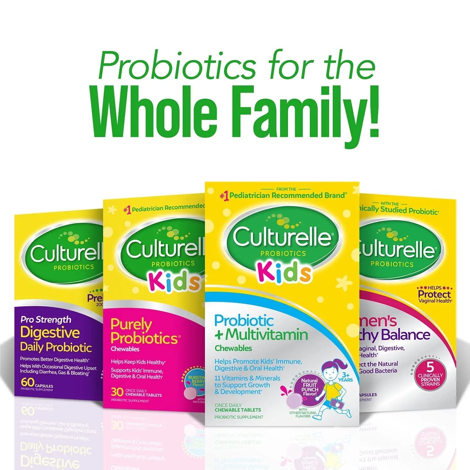 Culturelle Kids Probiotic + Complete Multivitamin Chewable For Kids, Ages 3+, 30 Count, Digestive Health, Oral Health & Immune Support CulturelleBuy Supplements Australia