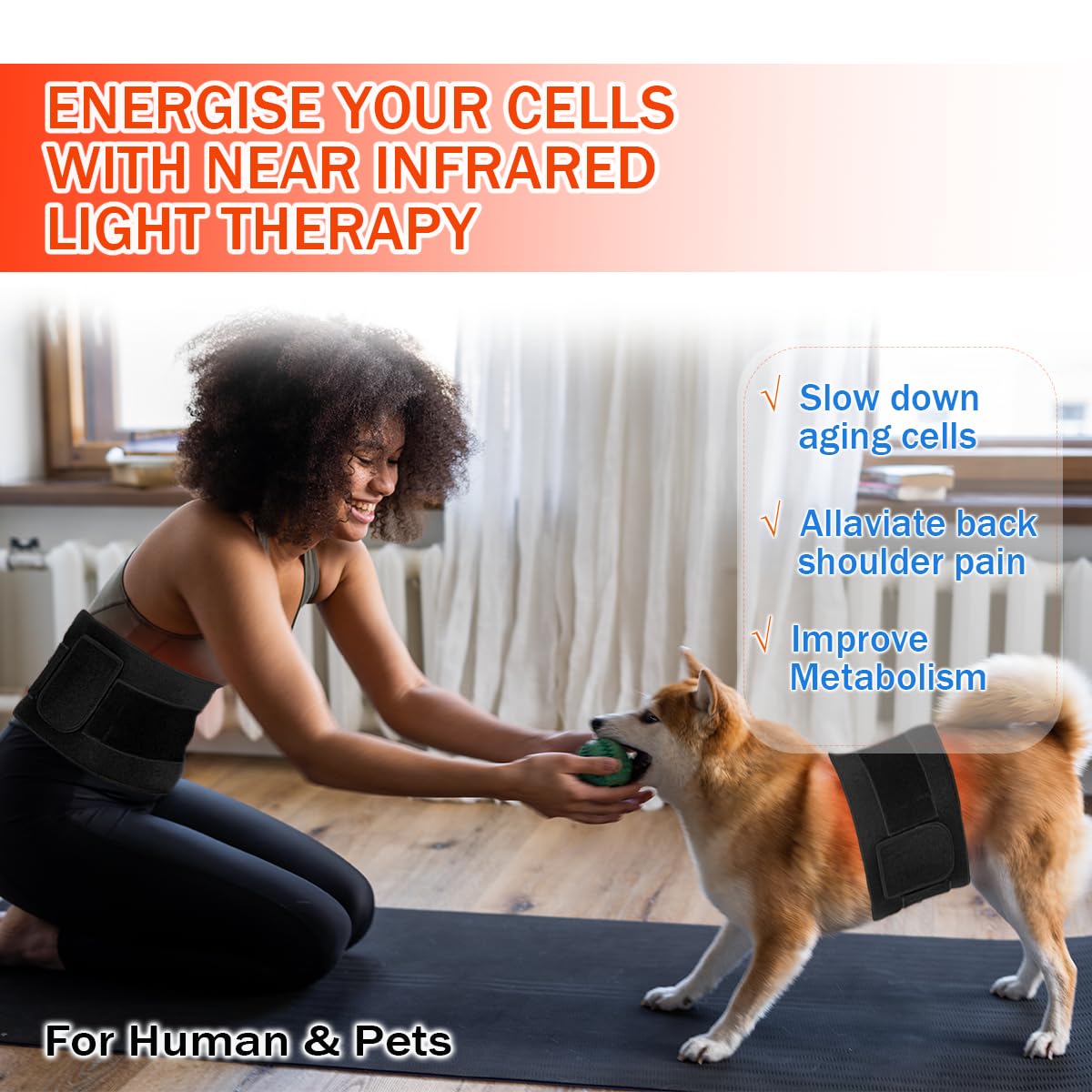 Red Light Therapy Infrared Light Therapy Pad for Body Pain NIR Deep Therapy for Back Knee Hands bonodaveBuy Supplements Australia