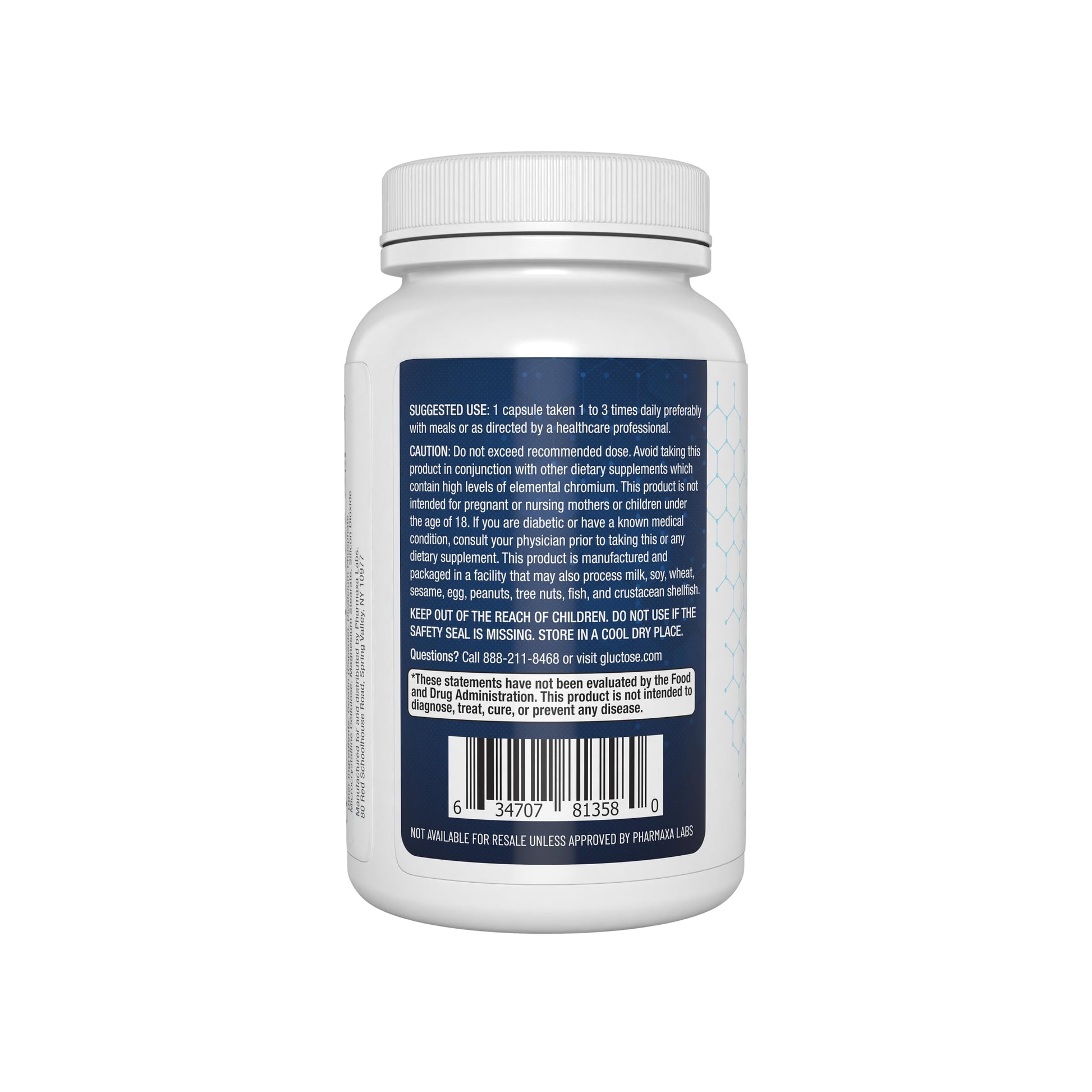 Gluctose Blood Health Support Supplement - Advanced Formula for Men & Women - Chromium, Magnesium, Alpha Lipoic Acid, Bitter Melon, Gymnema - 90 Day Supply / 90 Capsules Pharmaxin LabsBuy Supplements Australia