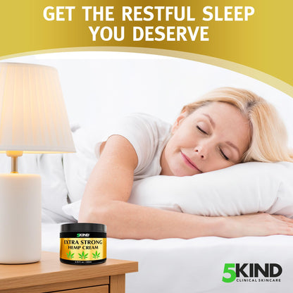 5kind Extra Strong Hemp Cream 6.76 fl oz - Maximum Strength - Natural Topical Cream - Muscle Rub for Lower Back, Joints, Neck, Knees, Shoulders 5kind clinical skincareBuy Supplements Australia