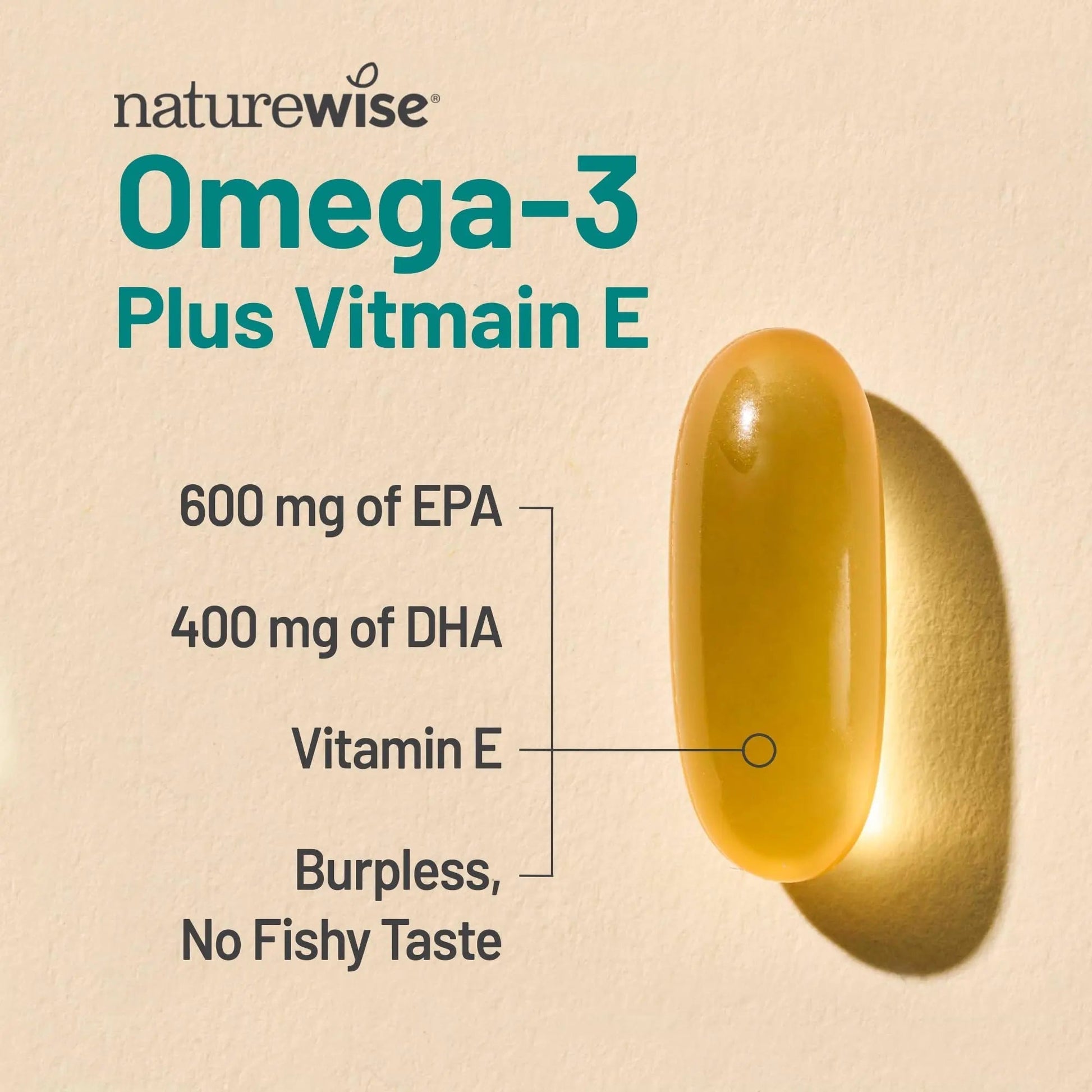 [1] NatureWise Multivitamin for Women Stress Support & Natural Minerals - 60 Ct[30-Day Supply] + [1] Omega 3 Fish Oil 1000mg + Vitamin E - Wild-Caught - 60 Softgels[30-Day Supply] NatureWiseBuy Supplements Australia