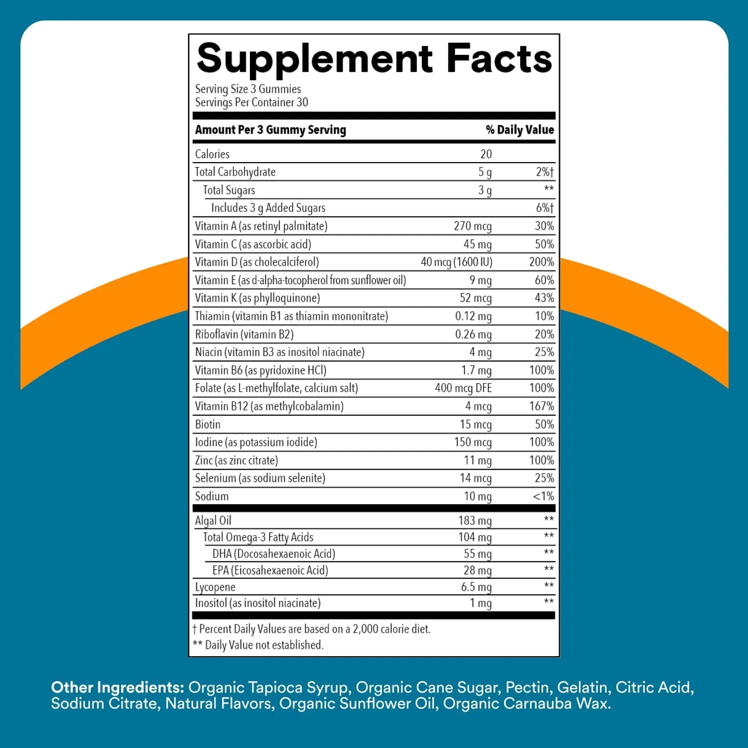 SmartyPants Men's Multivitamin Gummies - Improved Formula: Omega 3 (DHA/EPA), Methylfolate, Vitamin D3, C, Vitamin B12, B6, Vitamin A SmartyPants