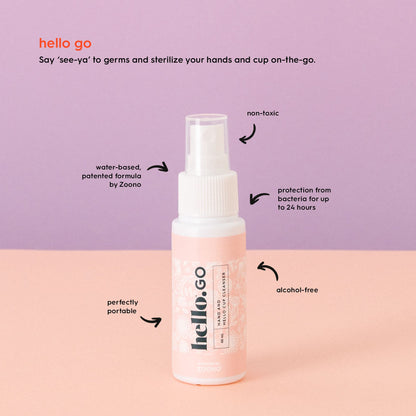 The Hello Starter Pack (Double Box XS/SM + 3-Pack Liners + Spray) 1 ea THE HELLO CUPBuy Supplements Australia