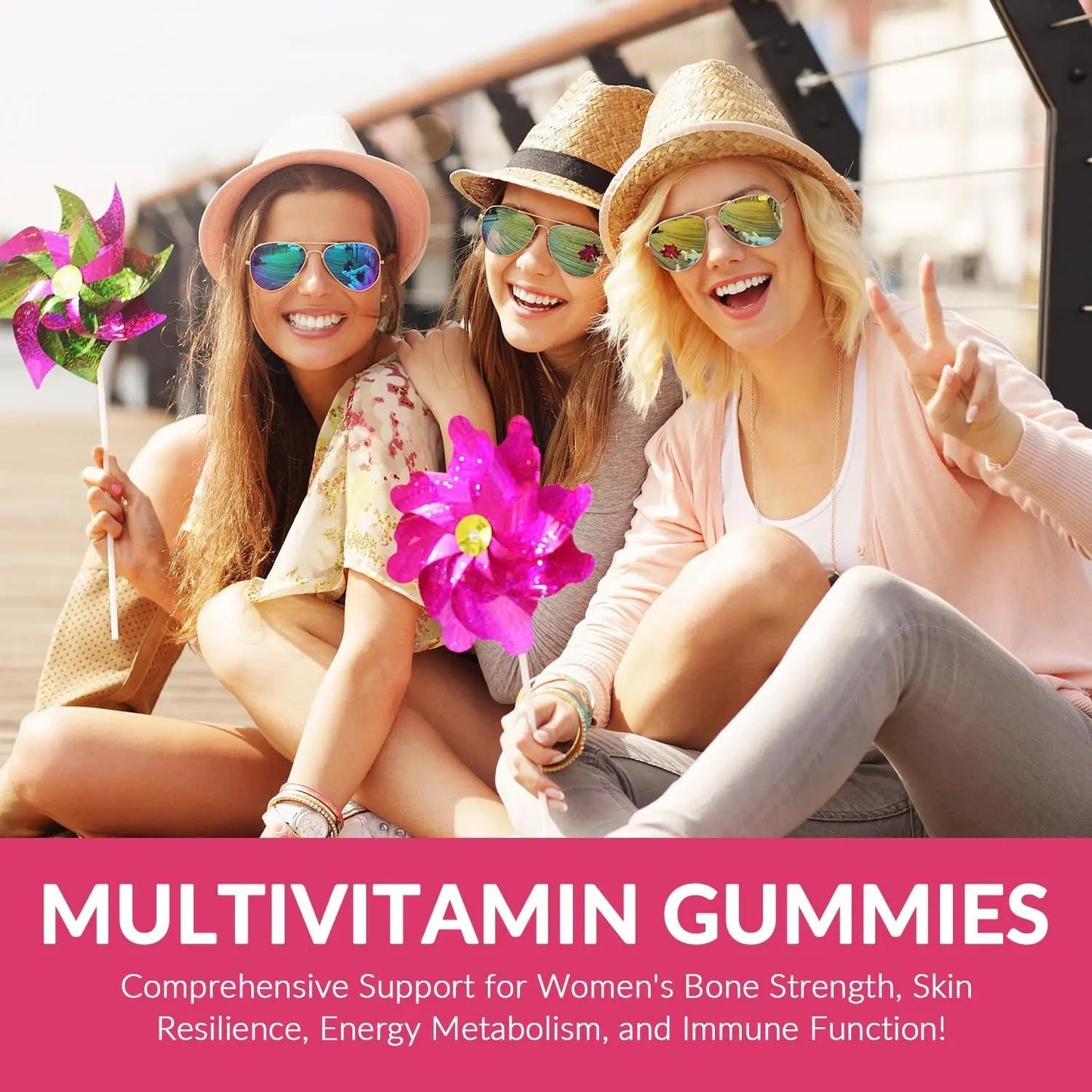 WEEVIT Methylated Multivitamin for Women Gummies, Womens Multivitamin Gummy with Collagen, Iron, Omega-3 WEEVIT