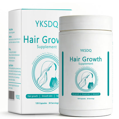 Hair Growth Biotin 10000mcg Supplement with Vitamins A C D E & Calcium - 30-in-1 Formula for Hair & Nails Support, for Women & Men, 30 Servings (1) WOJJBuy Supplements Australia