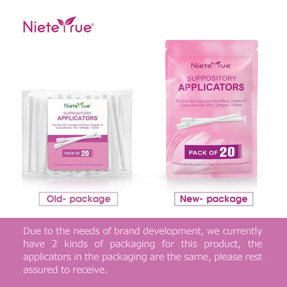 Nieteyrue (40 Packs) Disposable Vaginial Applicators Individually Wrapped Hygienic Fit NieteyrueBuy Supplements Australia