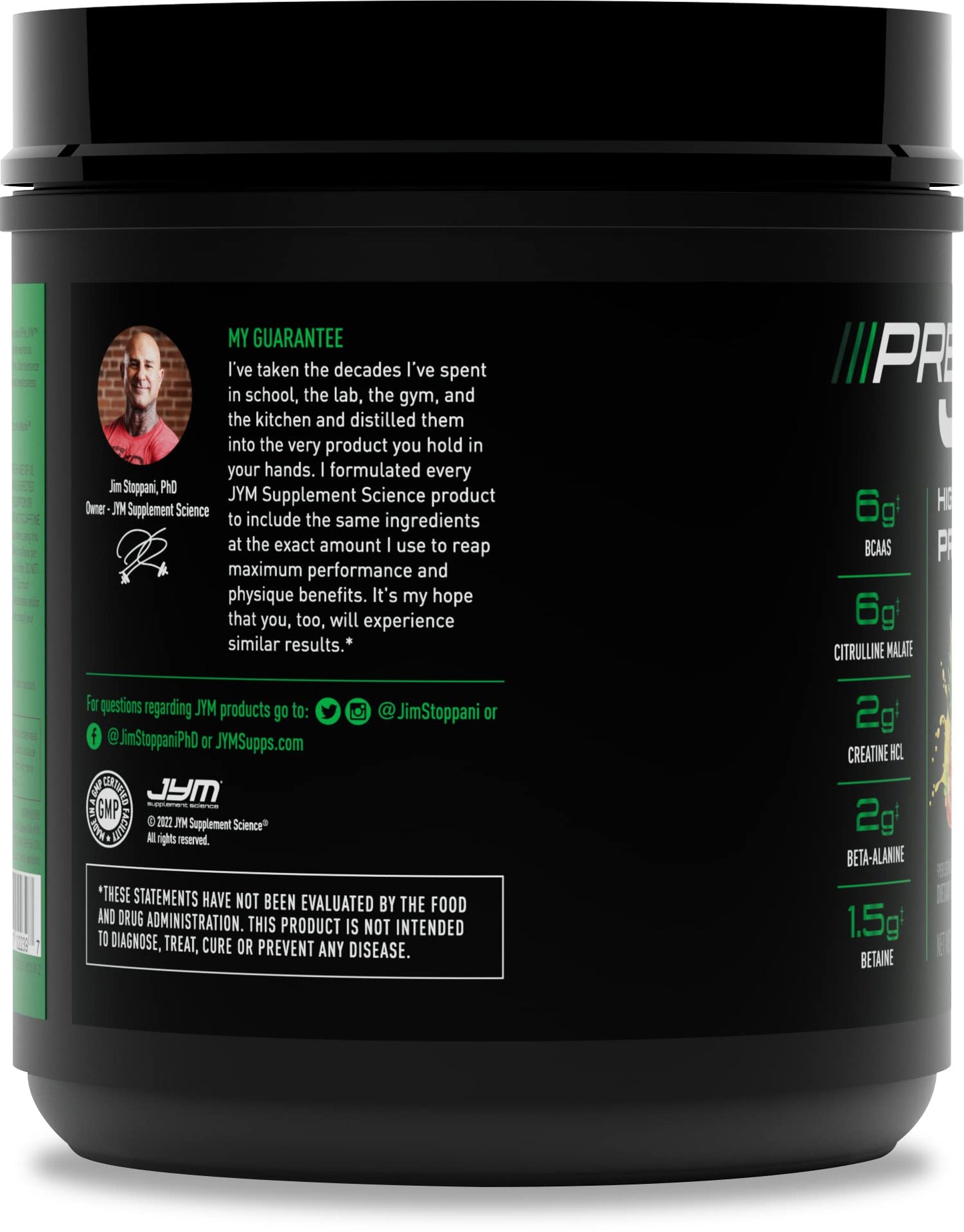 PRE JYM 30 Servings - Pineapple Strawberry JYM Supplement ScienceBuy Supplements Australia