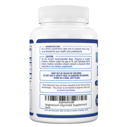 Purely Optimal Magnesium Glycinate 500mg – Sleep Support & Stress Relief – Gentle, High Absorption Magnesium Supplement for Muscle Relaxation, Calm & Nerve Support – 120 Capsules Purely OptimalBuy Supplements Australia