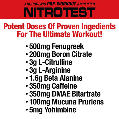 MuscleMeds Nitrotest Pre-Workout Supplement Drink, Boost Nitric Oxide, Testosterone MuscleMedsBuy Supplements Australia