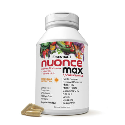 ANDREW LESSMAN Essential-1 nuonce max Multivitamin 3000 IU Vitamin D3 360 Small Capsules. 100 mcg Methyl B12 ANDREW LESSMANBuy Supplements Australia