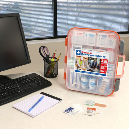 336 Piece First Aid Kit, Plastic Case 24/7 First AidBuy Supplements Australia