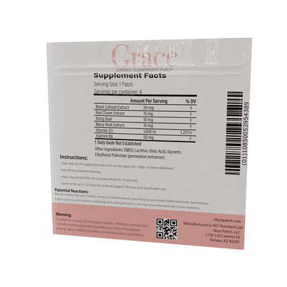 Skyn Patch Grace Transdermal Wellness Patch – Plant Based Daily Adaptogens & Nutrient Support | Transdermal Patch Delivery | 4-Night Pack Skyn PatchBuy Supplements Australia