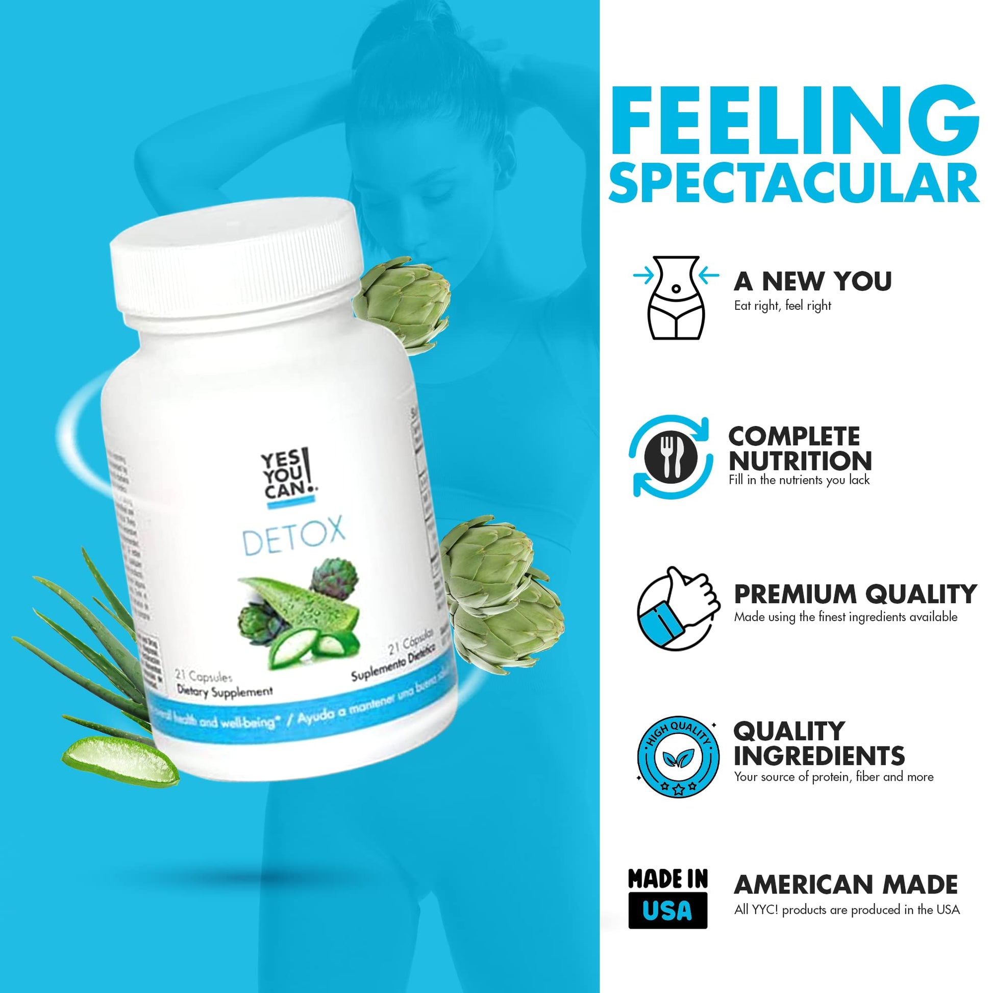 Yes You Can! Natural Detox Cleanse - Daily Cleanse Supplement for Men & Women Yes You Can!Buy Supplements Australia