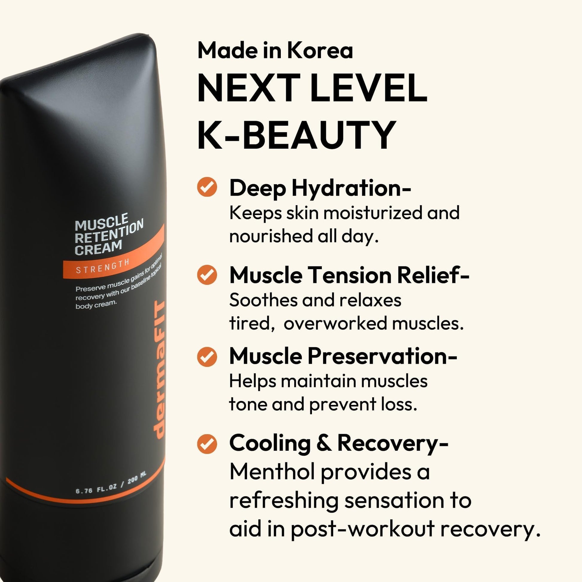 dermaFIT Strength Muscle Maintenance Body Cream - Post Workout Prevents Muscle Loss for Men & Women, Muscle Retention Cream, 30ml, No Artificial Fragrance, M.A.X. Tech, Topical Analgesic for Muscle dermaFITBuy Supplements Australia