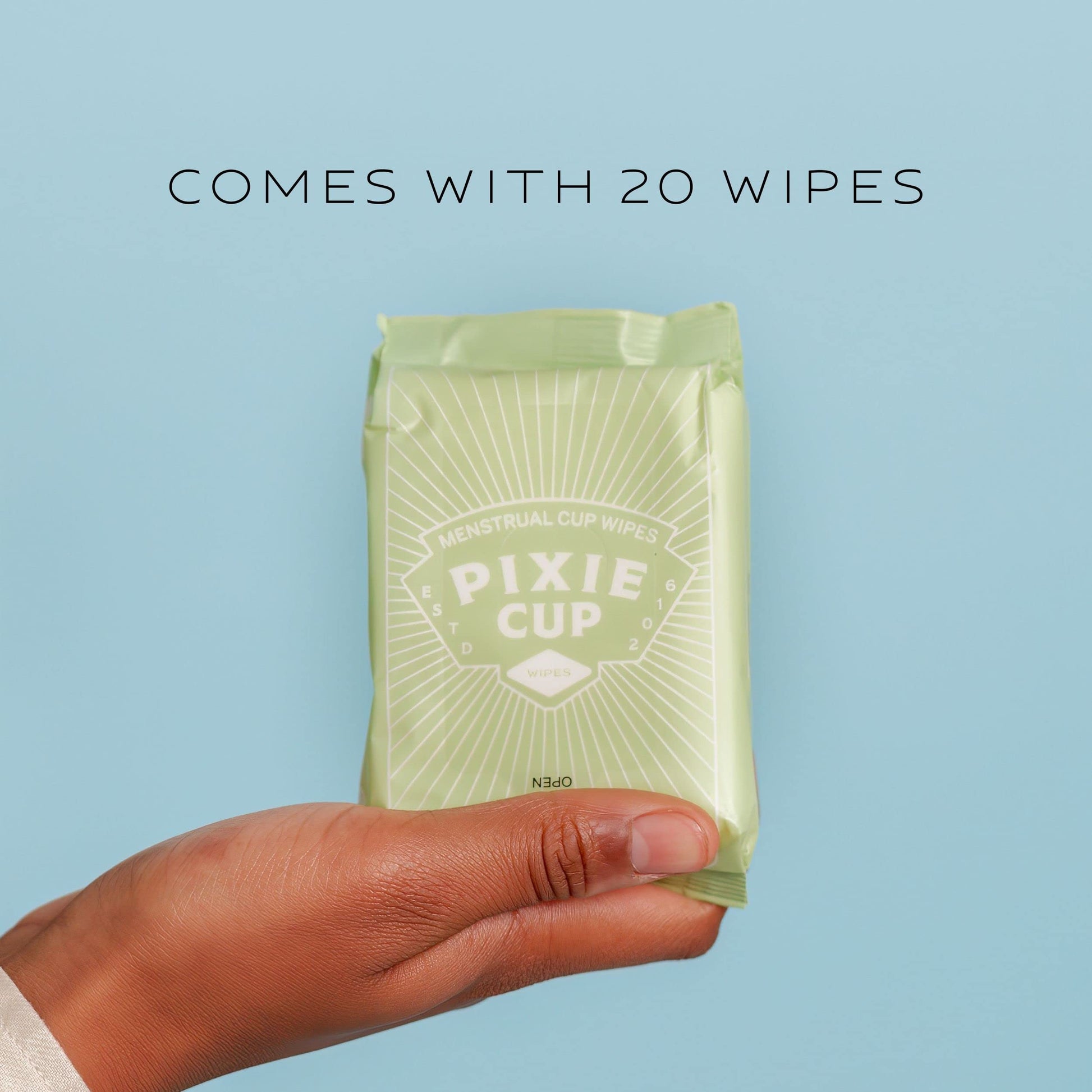 Menstrual Cup Wipes - On The Go Public Bathroom Feminine Wipes - Safe On Period Cups & Menstrual discs Pixie CupBuy Supplements Australia