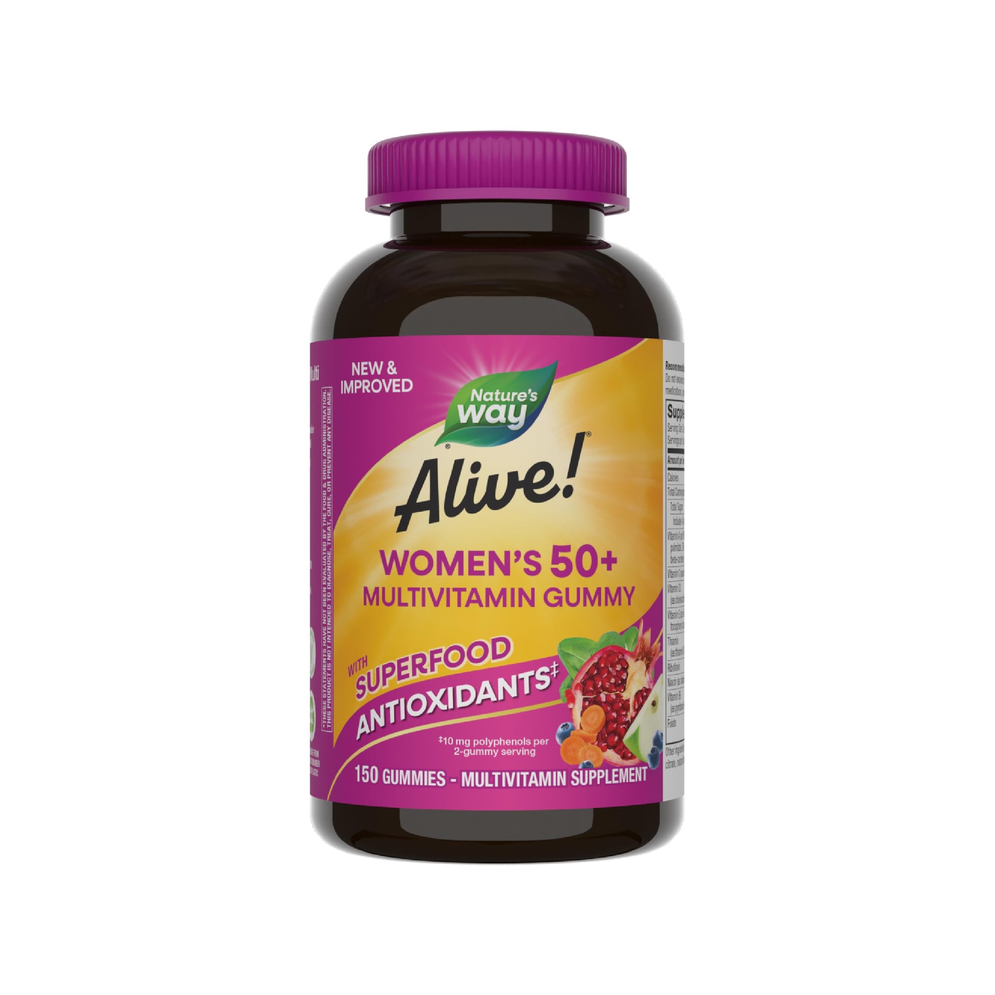 Nature's Way Alive! Women's 50+ Daily Gummy Multivitamins, Women's Supplements, Supports Healthy Heart, Brain & Bones Nature's WayBuy Supplements Australia