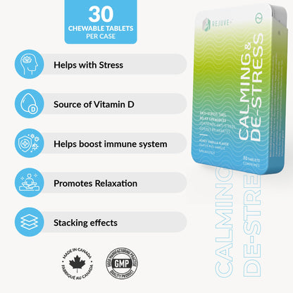 REJUVE+ Calm & Destress Nootropic Supplement – Brain Boost | L-Theanine, GABA, Ashwagandha, Vitamin D | Natural Stress Relief & Relaxation | Sleep Enhancer | Mood Enhancer | Honey Vanilla Flavor (1) REJUVE+Buy Supplements Australia