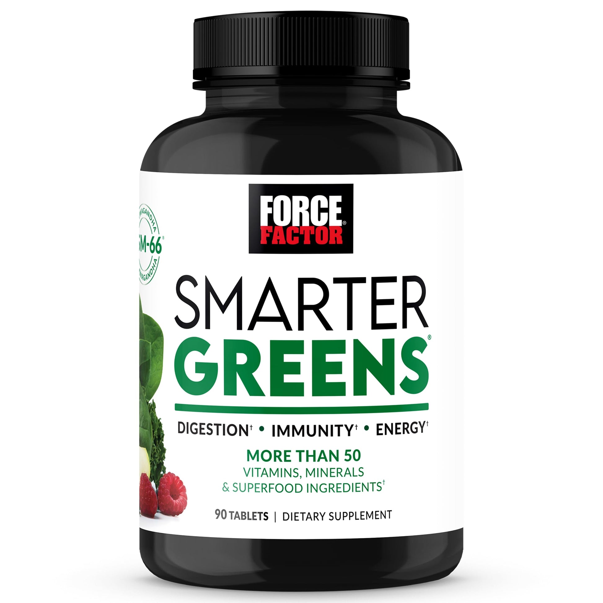 FORCE FACTOR Smarter Greens Tablets, Greens Supplement with 25+ Superfoods and Antioxidants to Improve Digestion, Reduce Stress, Strengthen Immunity, and Support Metabolism, 90 Tablets Force FactorBuy Supplements Australia
