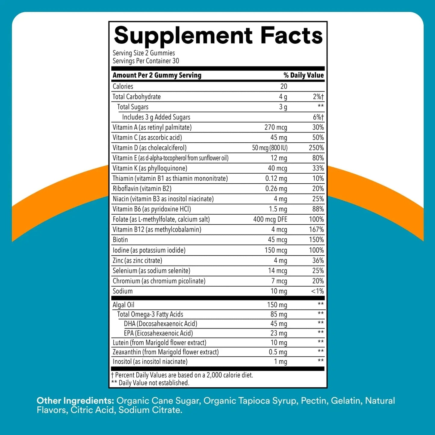 SmartyPants Teen Guy Multivitamin Gummies - Improved Formula: Omega 3 (DHA/EPA), Vitamin D3, C, Vitamin B12, B6, A, K & Zinc SmartyPantsBuy Supplements Australia