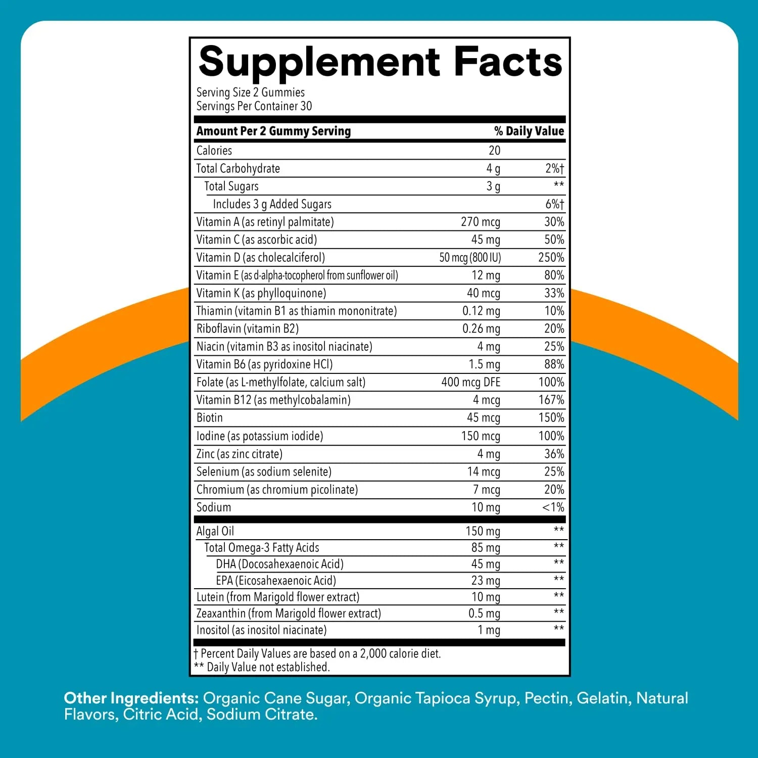 SmartyPants Teen Guy Multivitamin Gummies - Improved Formula: Omega 3 (DHA/EPA), Vitamin D3, C, Vitamin B12, B6, A, K & Zinc SmartyPantsBuy Supplements Australia