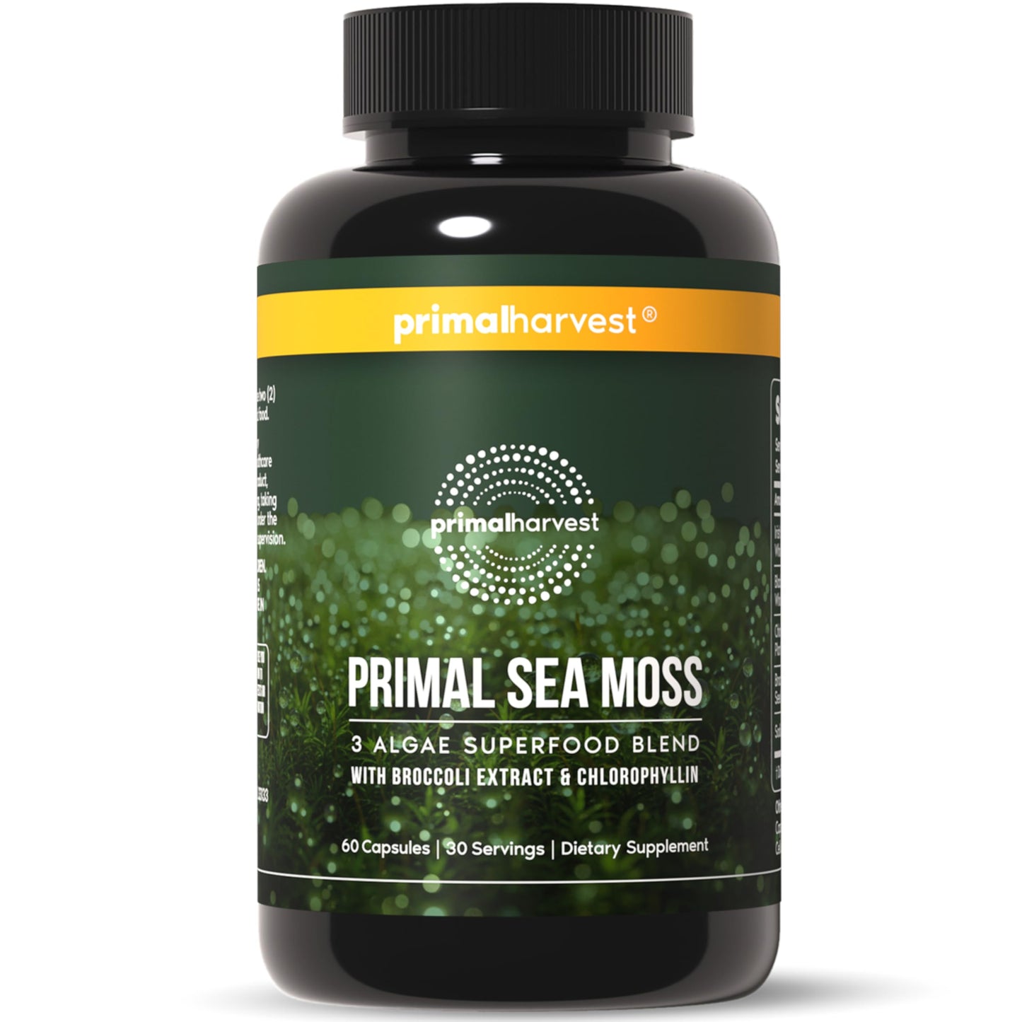 Primal Harvest Sea Moss Capsules with Bladderwack and Irish Sea Moss, Chlorella, Broccoli Seed Extract Plant-Based Supplements for Adults Primal HarvestBuy Supplements Australia