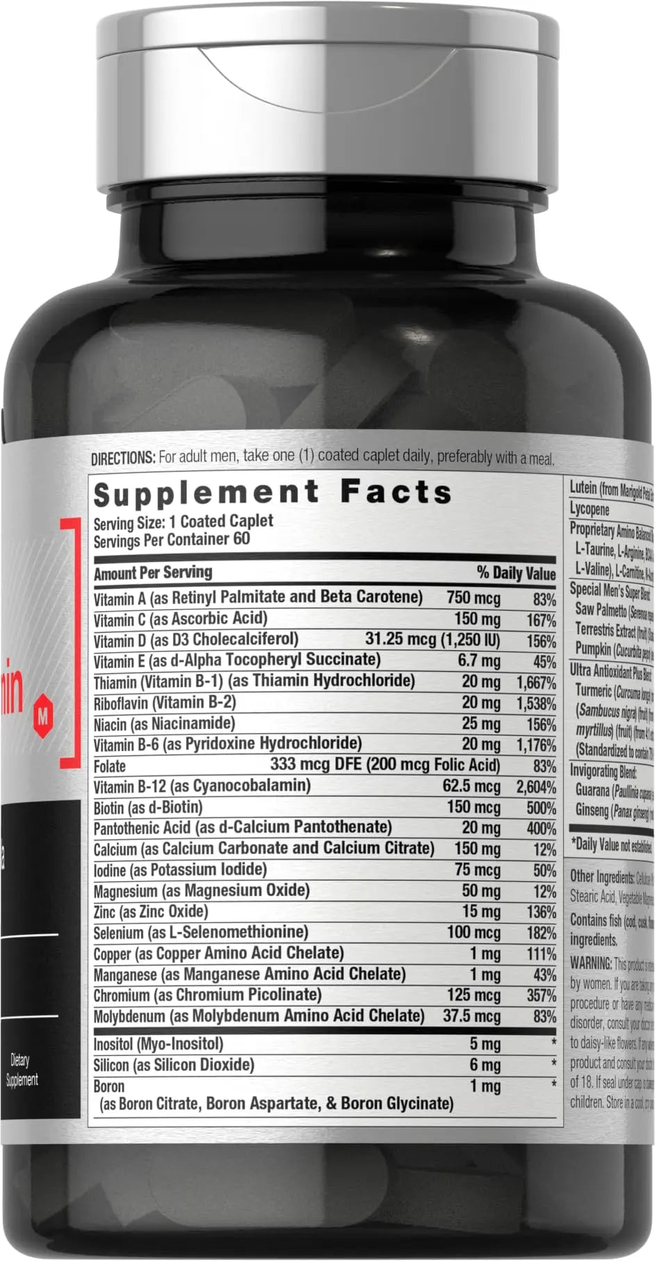 Horbäach Mens Multivitamin | 60 Caplets | Advanced Formula | with Vitamin C, D, Magnesium, Minerals & More | HorbäachBuy Supplements Australia