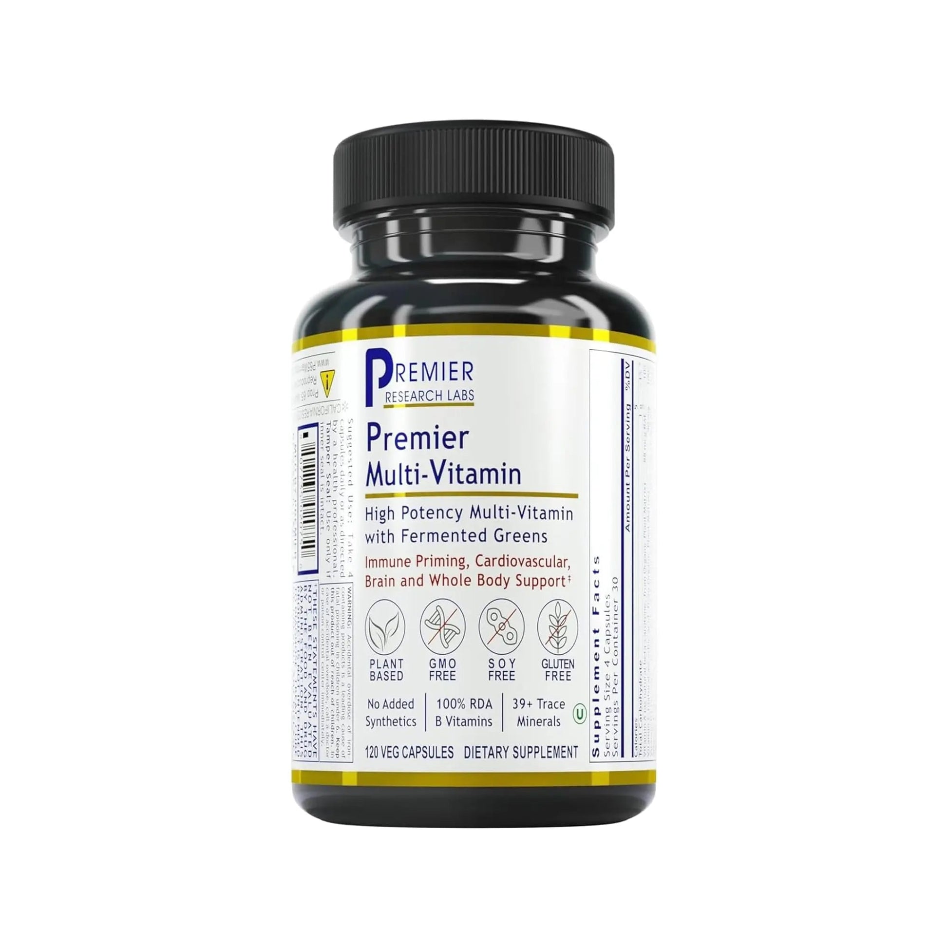 Premier Research Labs Multi-Vitamin - Immune, Brain & Heart Support | with Prebiotics and Postbiotics | Vegan Capsules for Men & Women Premier Research Labs