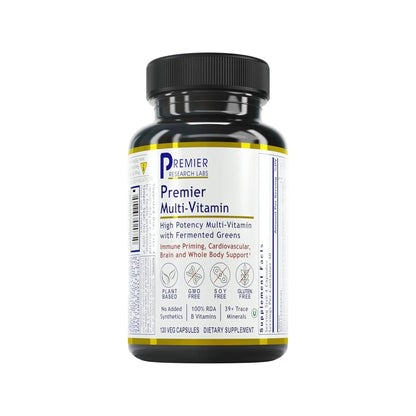 Premier Research Labs Multi-Vitamin - Immune, Brain & Heart Support | with Prebiotics and Postbiotics | Vegan Capsules for Men & Women Premier Research Labs