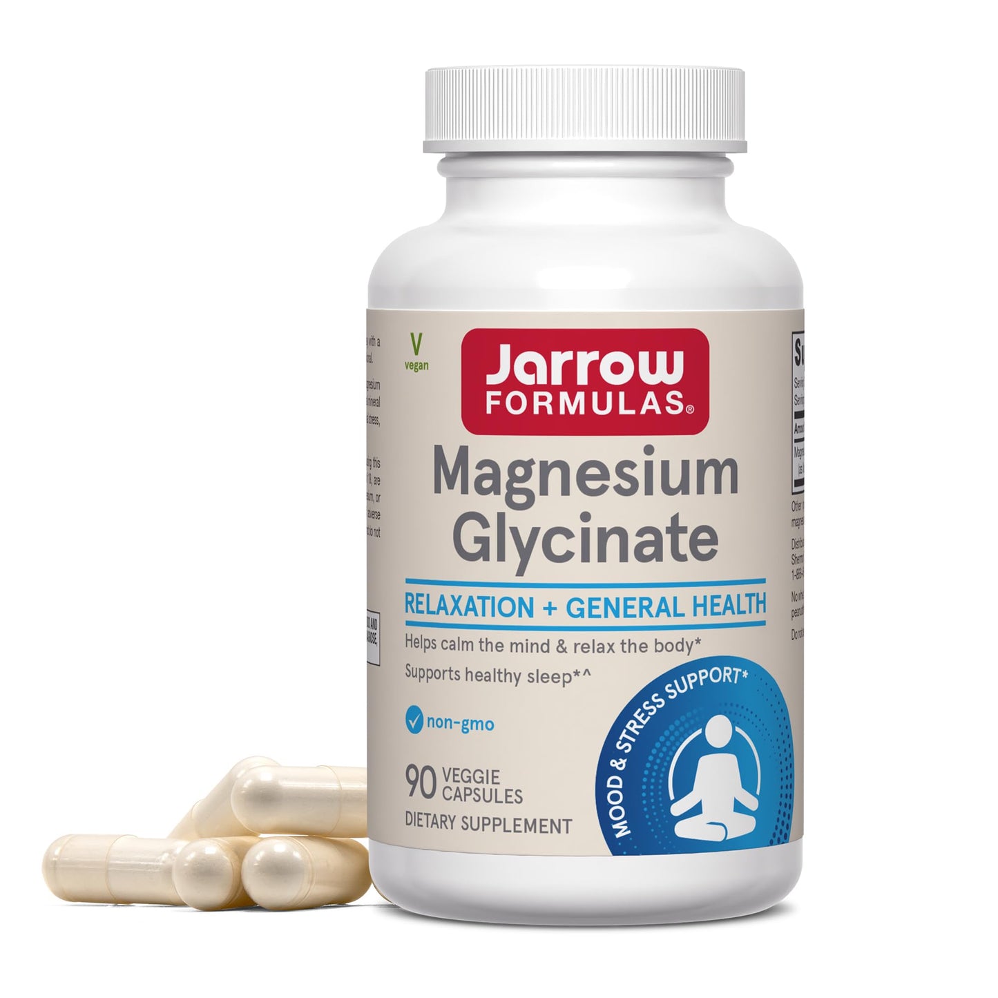 Jarrow Formulas Magnesium Glycinate Veggie Capsules - 360 mg Magnesium per Serving, Supports Relaxation and Healthy Sleep, 90 Count, 30 Day Supply Jarrow FormulasBuy Supplements Australia