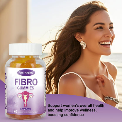 Feelherbs Fibro Gummies for Women, Pack of 2, Multivitamin Inositol Gummies with Inositol, Biotin, Vitamins A, C, D3, E, B6, B12, 60 Gummies Per Bottle FeelherbsBuy Supplements Australia