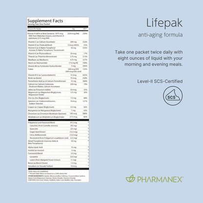 Pharmanex Nu Skin LifePak Advanced Nutritional Supplement for Adults | 60 Daily Packets | Aging, Digestive, and Gut Health Formula with Essential Vitamins, Minerals, and Phytonutrients PharmanexBuy Supplements Australia