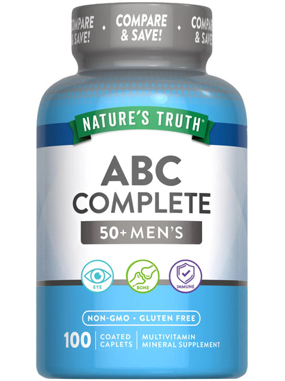 Nature's Truth Men's 50+ Multivitamin | with Vitamins A, C, E, B6 & B12 | 100 Count | Non-GMO & Gluten Free Nature's TruthBuy Supplements Australia