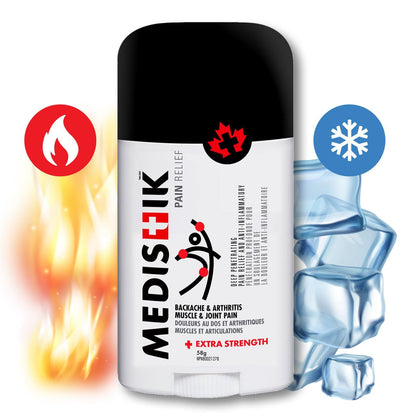 Medistik Extra Strength Pain Relief Stick. Long Lasting Topical Pain Reliever for Backache, Muscle & Joint Pain, 58g (One Pack) MedistikBuy Supplements Australia